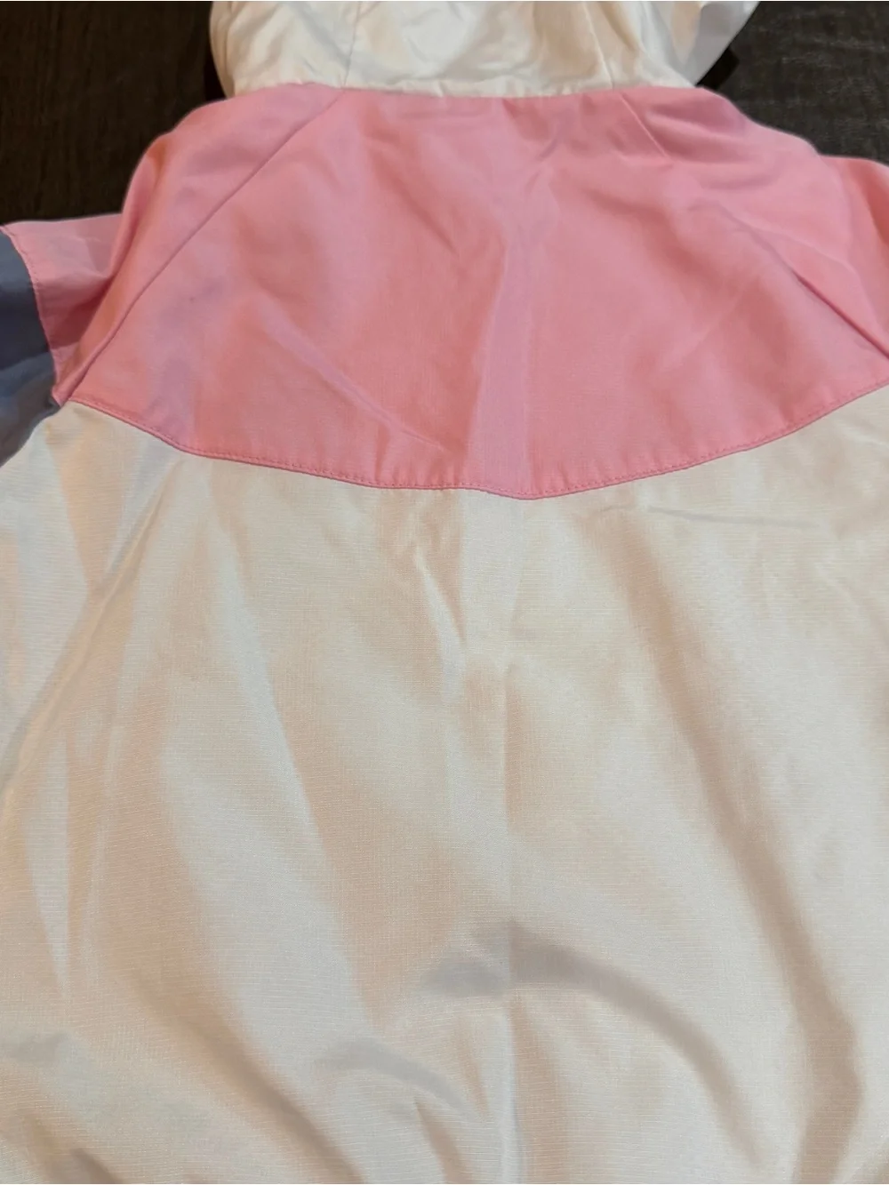 Nike Girls Windrunner Windbreaker Jacket Colorblock Pink Gray and White Sz 4T